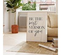 lianyibo affiche murale « Soyez la meilleure version de vous-même », citations inspirantes, affiche de motivation, décoration de salon moderne (70 x 100 cm, cadre intérieur)
