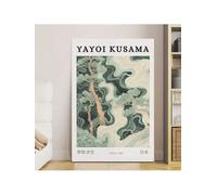 lianyibo Affiche rétro de Yayoi Kusama, vagues colorées de la mer, art abstrait, peinture, art mural japonais rétro, décoration murale (20 x 30 cm, sans cadre)