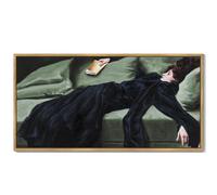 lianyibo Décoration murale vintage classique et sensuelle représentant une jeune femme après la danse, style victorien, 30 x 60 cm, sans cadre