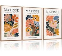 lianyibo Ensemble de 3 grandes toiles abstraites neutres, style moderne minimaliste, impression d'art en blocs de couleurs, pour la décoration du salon et du bureau (20 x 30 cm x 3 / sans cadre)