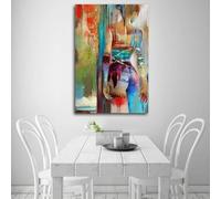 lianyibo Peinture sur toile abstraite de femme nue, affiches et impressions nordiques, art mural, décoration pour salon, décoration d'intérieur, 60x80 cm, sans cadre