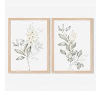 lianyibo Set of 2 Botanical Wall Art Minimalist Floral Canvas Prints Watercolor Leaf Boho Plan Paintings for Living Room Decor(50x70cmx2/Frameless)