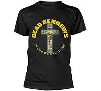LIAO1999X Dead Kennedys 'in God We Trust Cross' T Shirt T-Shirts à Manches Courtes(X-Large)