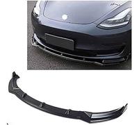 LIAOAL Voiture Becquets Avant pour Tesla Model 3 2021, Aileron de Lèvre de Pare-Chocs,Jupe Diffuseur Séparateur Garde Couvertures.