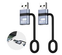 Liaoan Lot de 2 adaptateurs USB vers USB C3.0 Type C Femelle vers USB A mâle 5 Gbps pour Phone 16 15 14 Pro Max, Pad 10 11, SAMS-ung S24 23 22...