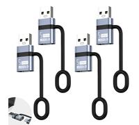 Liaoan Lot de 4 adaptateurs USB vers USB C, type C vers USB 3.0, transfert de données 5 Go, pour iPhone 16, 15, 14 Pro Max, i-Pad 10, 11...