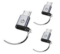 Liaoan Weiyu Lot de 3 adaptateurs USB C vers micro USB - Charge rapide de 18 W - Convient pour les adaptateurs USB C femelle vers micro mâle - Ne convient pas pour les écouteurs