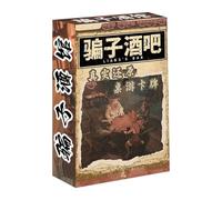 Liar's Bar - Jeu De Bluff | Jeu De Cartes, Jeux De Société Multijoueurs Décontractés À Base De Cartes Pour Les Familles, Jouet De Voyage Interactif Pour Adultes, 1 Paquet Noir Rouge, Jeux De Table, En