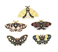 Liasun Ensemble d'épingles à revers en émail pour vêtements, sacs, sac à dos pour femme, Métal, émail