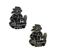 Liasun Lot d'épingles en émail motif tête d'oiseau pour vêtements, sacs, sac à dos, Métal