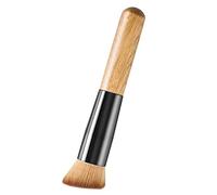 Liasun Pinceau à fond de teint Kabuki - Pinceau de maquillage en bambou de qualité supérieure pour fond de teint, poudre, blush, polissoir, anti-cernes