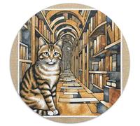 Liature Cat 1000 Pièces Casse-tête Fantastique Magique Puzzle Circulaire pour Adultes Et Enfants Classiques Cadeaux Qualité Supérieure 1000pcs (67.5x67.5cm)