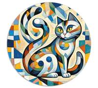 Liature Cat 1000 Pièces Puzzle Fantastique Magique Puzzles Circulaires pour Adultes Et Enfants Classiques l'art De La Décoration Moderne Qualité Supérieure 1000pcs (67.5x67.5cm)