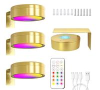 LIAVOP 3 PCS Lampe Tableau sans Fil Rechargeable, Applique Murale Intérieure avec Telecommande Eclairage Tableau LED, Lampe Murale Adhésive pour Placard Bibliothèque