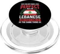 Liban Libanais Racines Libanais Patrimoine Libanais Fière Drapeau Libanais PopSockets PopGrip pour MagSafe