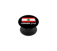 Liban Nom en Arabe Liban Drapeau Liban Drapeau Liban PopSockets PopGrip Adhésif