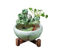 LIBANGRONG-888 Fontaine d’Intérieur Fontaine de Bureau décorative en Forme Cascade, à Placer dans Le Salon ou ailleurs Fontaine Nature(Moyen)