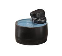 LIBANGRONG-888 Fontaine d’Intérieur Fontaine de Table, Cascade for la Maison, décoration Bureau, Son apaisant, méditation, Fontaine relaxante Fontaine Nature(Noir)