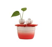 LIBANGRONG-888 Fontaine d’Intérieur Fontaine d'intérieur de Table, Petite Cascade, for la décoration intérieure Fontaine Nature(Red)