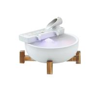 LIBANGRONG-888 Fontaine d’Intérieur Petites fontaines Cascade, de Bureau for la méditation, Relaxation, Le Salon Fontaine Nature(Blanc)