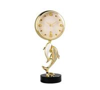 LIBANGRONG-888 Horloge de Bureau Horloge de Chambre à Coucher, Horloge siège en Strass, Bureau Salon, cheminée, décorative for la Maison, Pendule Horloge d'étagère(Blanc,Grand)