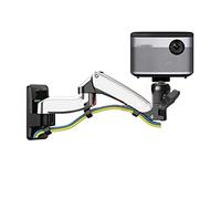LIBANGRONG-888 Support de Projecteur Support Mural Universel for Mini projecteur, Ressort à gaz, Mouvement Complet, 2-7kg, Petit support de projecteur avec vis de 6mm Support Videoprojecteur(Silver)