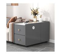 LIBANGRONG-888 Table Console Ardoise canapé Buffet lumière Luxe Table Basse Armoire d'appoint Armoire d'angle Salon canapé Table d'appoint Buffet(Grigio,90x40x60cm)