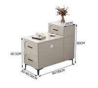 LIBANGRONG-888 Table Console Buffet à Bascule for Salon, Armoire de Garde-Manger, Meuble de Rangement Moderne et Simple for Table à thé Buffet(Blanc,80x30x85cm)