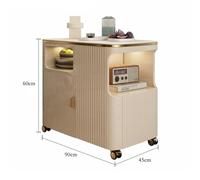 LIBANGRONG-888 Table Console Buffet de canapé léger en Ardoise de Luxe, Table d'appoint, Petite Table de Garde-Manger Amovible Buffet(Gold Frame)