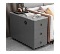 LIBANGRONG-888 Table Console Canapé Buffet Armoire d'appoint lumière Luxe Ardoise Table d'angle Salon Simple Table d'appoint Table Basse Armoire Buffet(Grigio,80x40x60cm)