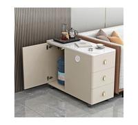 LIBANGRONG-888 Table Console Canapé Buffet Armoire d'appoint lumière Luxe Ardoise Table d'angle Salon Simple Table d'appoint Table Basse Armoire Buffet(Khaki,90x30x60cm)