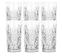 Libbey - Hobstar - Verre long drink, verre à cocktail, verre à eau, verre à jus - 470 ml - Lot de 6 - connu dans les hôtels et bars les plus cools