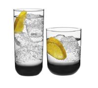 Libbey Ensemble de 16 verres Polaris avec pierres fumées