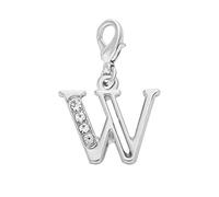 Libby's Market Place Breloque à clip avec lettre W et pochette cadeau en organza