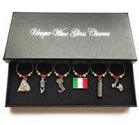 Libby's Market Place Breloques pour verre à vin avec coffret cadeau