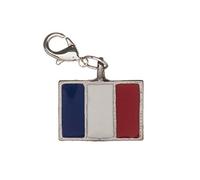 Libby's Market Place France Drapeau France Le Tricolor Breloque à clipser dans un sac en organza