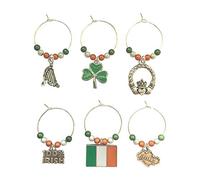 Libby's Market Place Irlande - Breloques pour verre à vin irlandais avec coffret cadeau