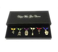 Libby's Market Place Lot de 6 breloques faites main pour verres à vin