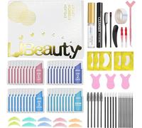 Libeauty Kit Rehaussement de Cils, 40 Pièces Rehaussement Cils, Lash Lift et Kit Brow Lift Sourcils, L'effet Dure 7 Semaines, pour Le Toilettage à Domicile et Salon