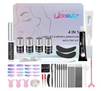 Libeauty Kit Rehaussement De Cils avec Teinture, Rehaussement Cils, Kit Rehaussement de Cils, Avec L&C Shapes Lash Lifting Pads Convient pour Le Salon et La Maison