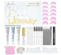 Libeauty Kit Rehaussement de Cils & Kit Brow Lift Sourcils - Lash Lift Kit Coréen avec Open-Eye Pads, Rehaussement des Cils Facile à la Maison ou en Salon, Outils Inclus pour DIY