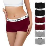 Libella Boxer Femme Shorty Femmes Culotte Femme Coton sous Vetements Feminins Boxer Femme Shorty Panty Caleçon Lot de 6 3921A M