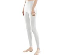 Libella Femme Long Leggings Pantalon coloré avec Taille Haute Tenue de Sport Coupe Slim en Coton Vêtements 4108 Blanc L