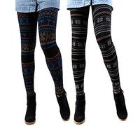 Libella GoVIA Legging Pantalon Collant Thermique Femme avec intérieur en Polaire en 7 Couleurs Extra Chaud Taille Unique 4145A+C