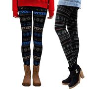 Libella GoVIA Legging Pantalon Collant Thermique Femme avec intérieur en Polaire en 7 Couleurs Extra Chaud Taille Unique 4145A+F