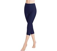 Libella Legging Femme 3/4 Pantalon Coton de Sport Jegging Taille Haute Femmes Yoga Opaque Doux Grande Taille Fitness Multicolore 4161-1-Marinebleu-S
