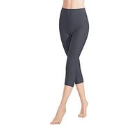 Libella Legging Femme 3/4 Pantalon Coton de Sport Jegging Taille Haute Femmes Yoga Opaque Doux Grande Taille Fitness Multicolore 4161-1-Gris-XL