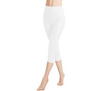 Libella Legging Femme 3/4 Pantalon Coton de Sport Jegging Taille Haute Femmes Yoga Opaque Doux Grande Taille Fitness Multicolore4161-1-Blanc-2XL