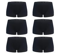 Libella Lot de 6 Culotte Shorty Femme Boxers Hipsters sans Couture en Tissu Microfibre Doux 3908 BL 2XL/3XL