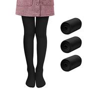 Libella pack de 3 collants de danse pour filles collants de danse avec pieds 80 DEN microfibre opaque colorée 27251 Noir 158-164
